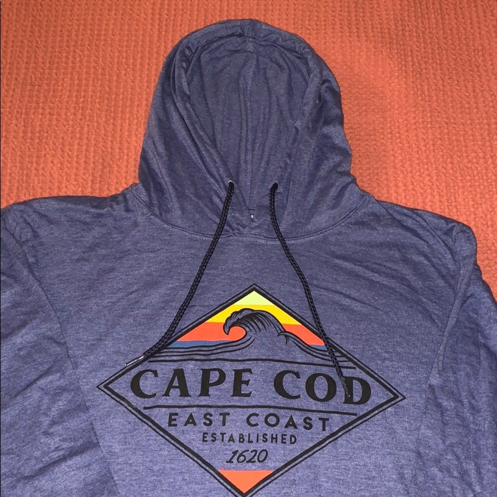 UNISEX CAPE COD, MA HOODED LONG-SLEEVE ☀️🌊